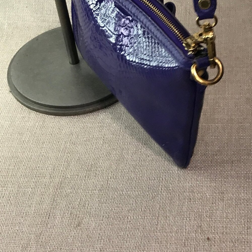 Marc Jacobs Purple Python Percy Turnlock Crossbod… - image 4